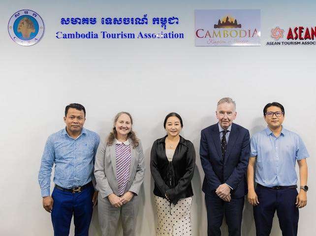Participants in the meeting hosted by the Cambodia Tourism Association